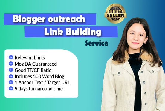 I will provide SEO blogger outreach and link building guest posts service