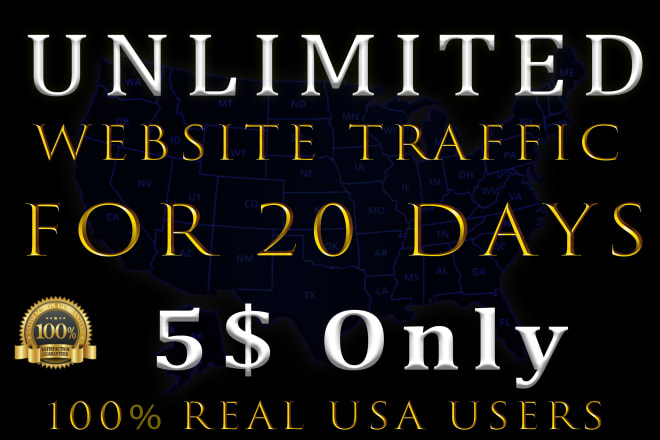 I will provide unlimited website traffic