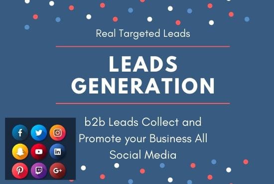 I will provide you b2b leads generation