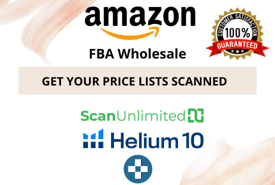I will scan your price sheet for amazon fba wholesale