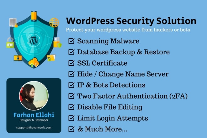 I will secure your wordpress website, complete wordpress security