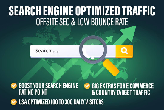 I will send search engine optimized traffic for 1 month