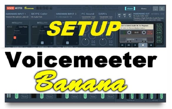 I will setup and fix voicemeeter banana for recording and streams