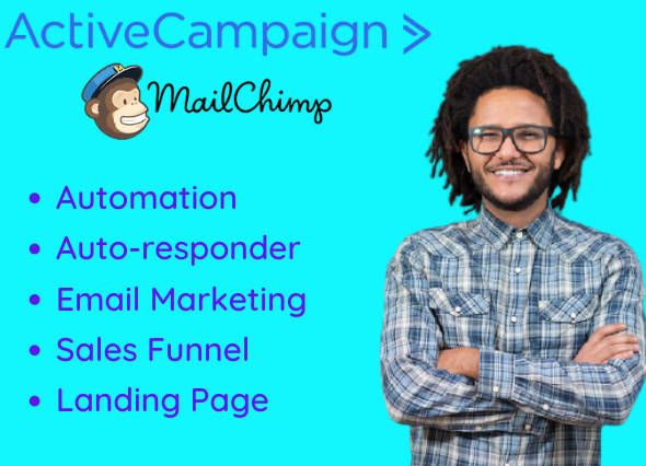 I will setup automation, autoresponder in activecampaign, mailchimp