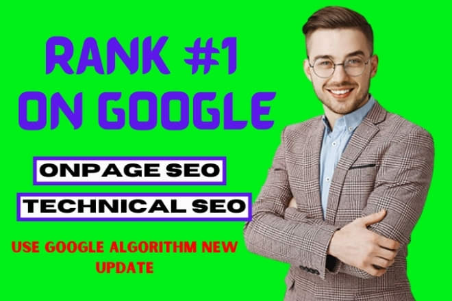 I will solved on page SEO for problem for google rank