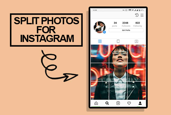 I will split images for an instagram grid