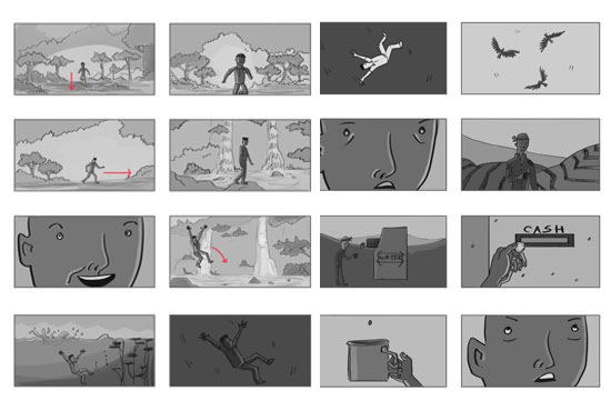 I will storyboards art films illustration and digital painting