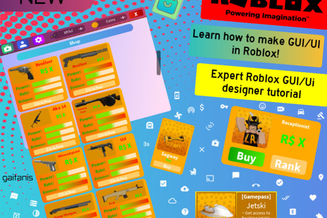 I will teach you how to do roblox ui and gui professionally