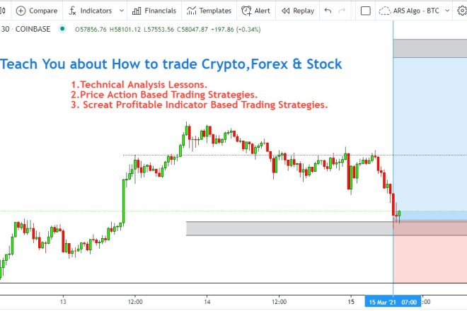 I will teach you technical analysis and trading strategy for crypto forex or stock