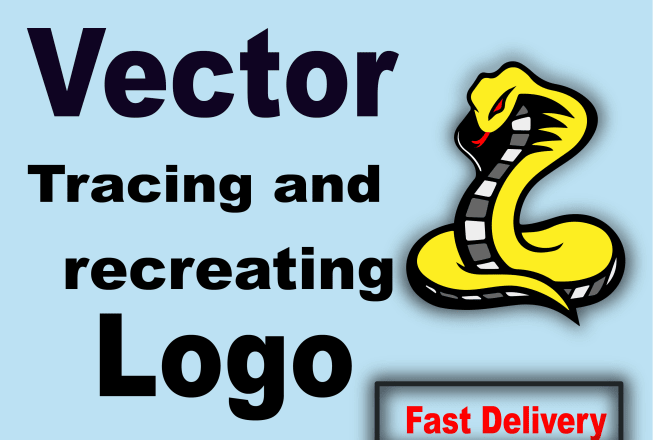 I will trace vector, recreate logo images and others
