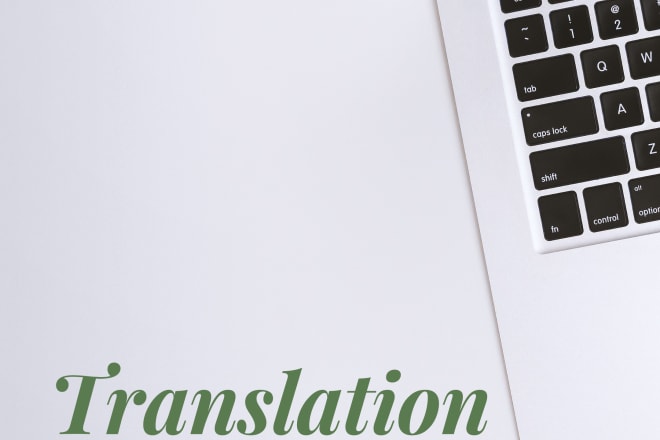 I will translate a text for you or your company
