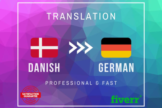 I will translate danish to german