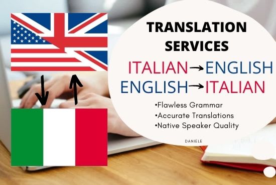 I will translate from english to italian or italian to english