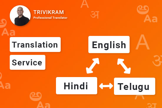 I will translate hindi to english or telugu to english vice versa