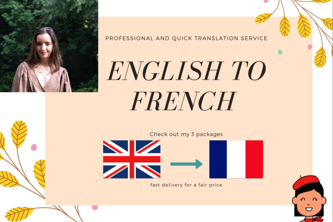 I will translate your english text to flawless french