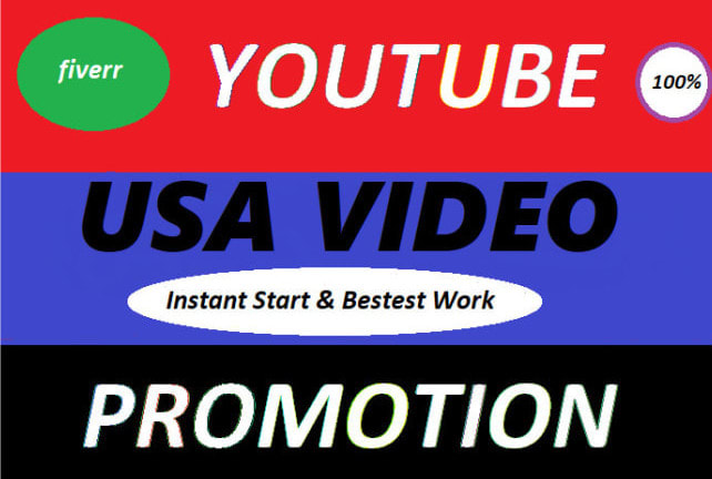 I will usa youtube video promotion