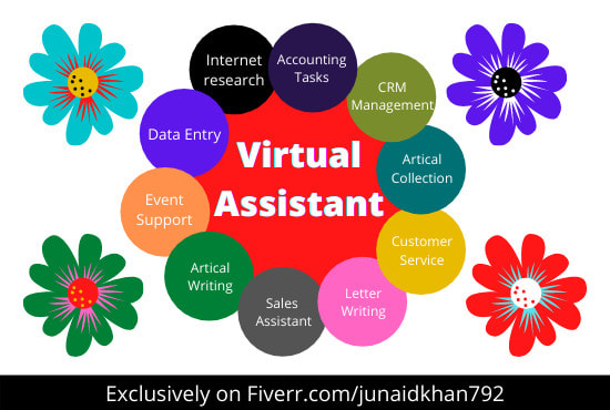 I will virtual assistant for data entry, web r internet research