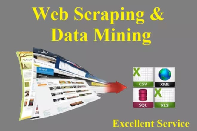 I will web scrape or mine data from a webpage or website