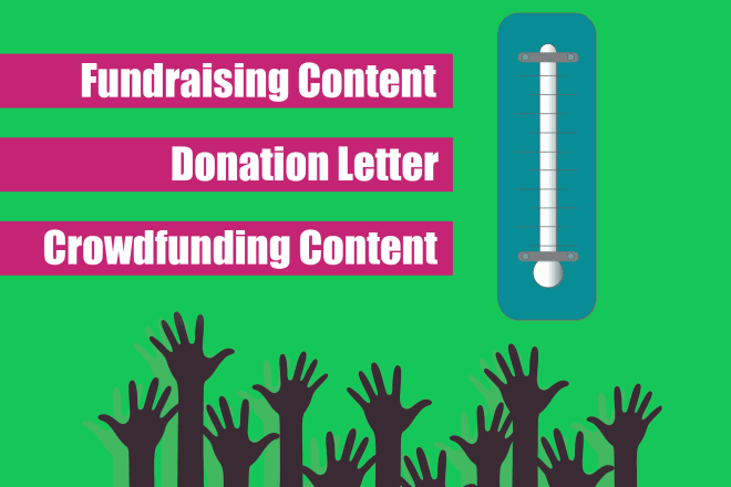 I will write a letter for charity or a nonprofit fundraising campaign