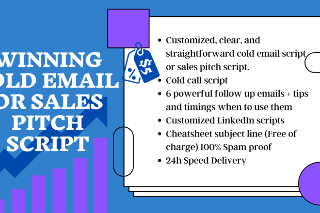 I will write a winning cold email or sales pitch script