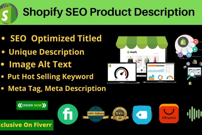 I will write best shopify product description with SEO title