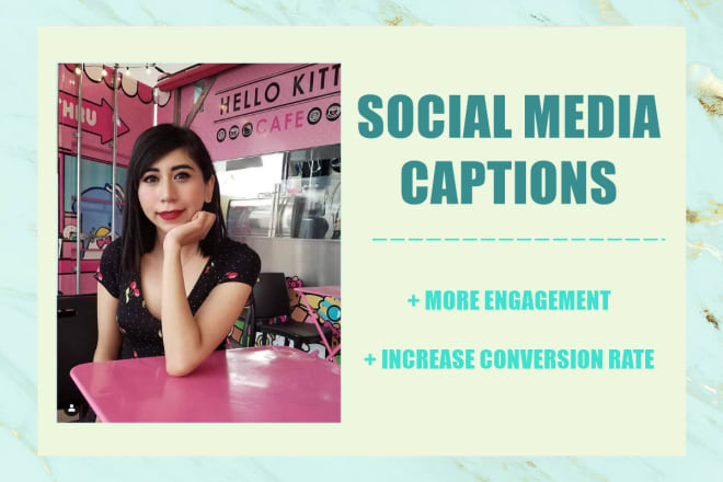 I will write engaging captions for instagram and other social media