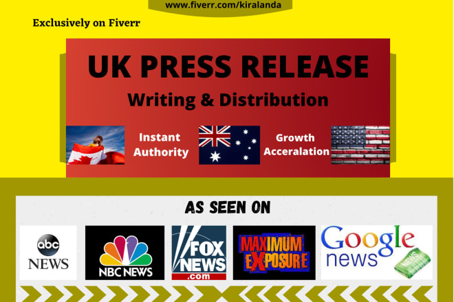 I will write press release and do UK distribution