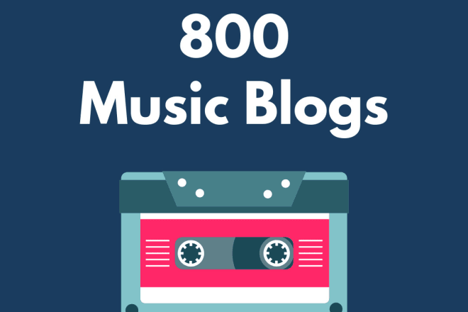 I will 800 music blog contacts to submit your music
