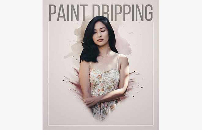I will add paint dripping effect to your portrait