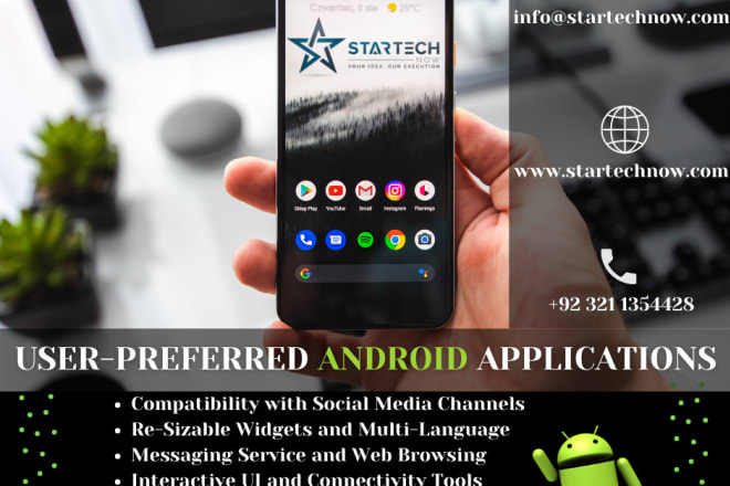 I will android applications for businesses