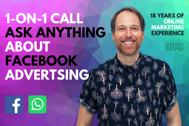 I will answer all your questions about facebook advertising