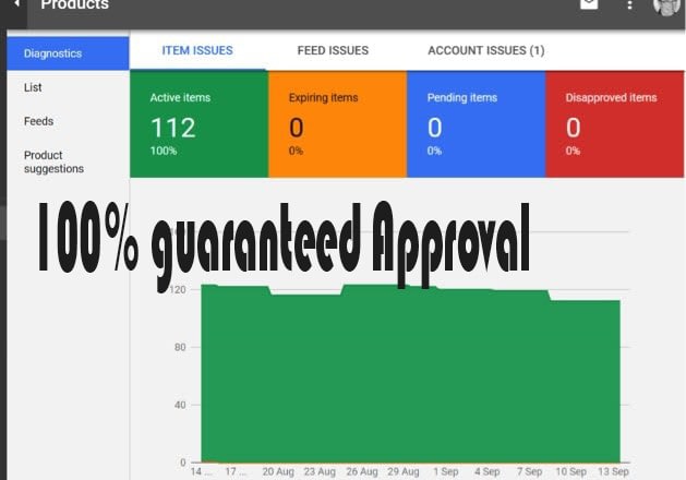 I will approved your google merchant account and fix merchant errors