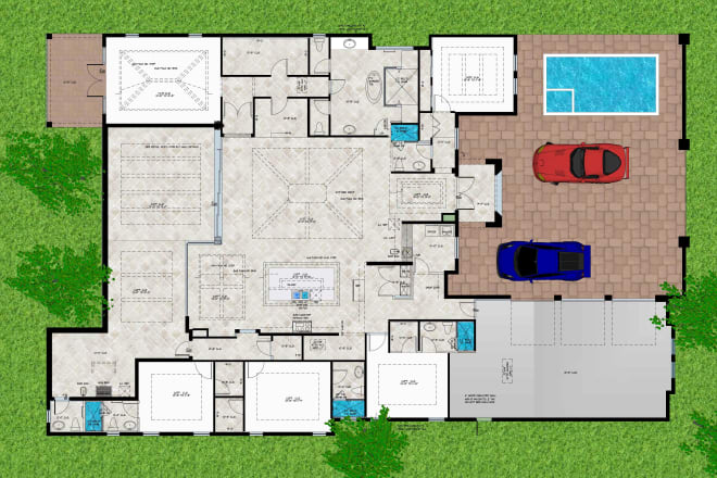 I will architectural floor plan and working drawings