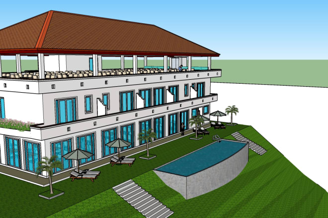 I will autocad 2d and sketchup 3d