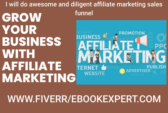 I will awesome and diligent affiliate marketing sales funnel for you
