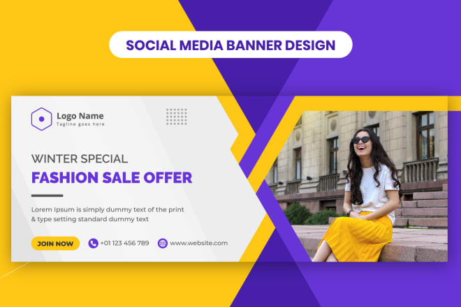 I will awesome facebook cover and social media banner design