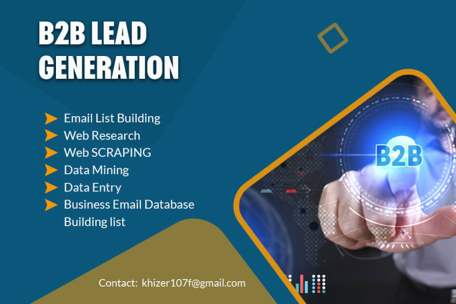 I will b2b lead generation and web research prospects list building