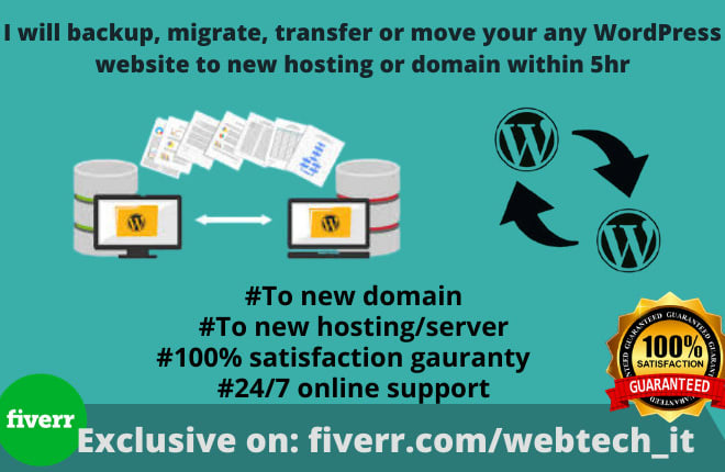 I will backup, migrate or clone wordpress website