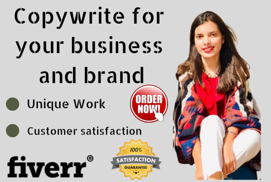 I will be your copywriter for your business and brand
