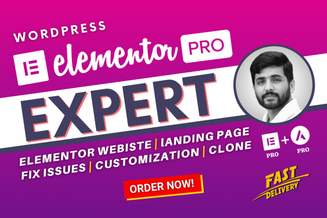 I will be your elementor expert for elementor wordpress website by elementor pro, astra