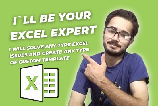 I will be your excel expert, create custom excel spreadsheet templates