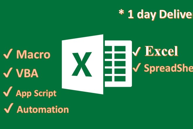 I will be your excel wizard and help with excle macro and vba