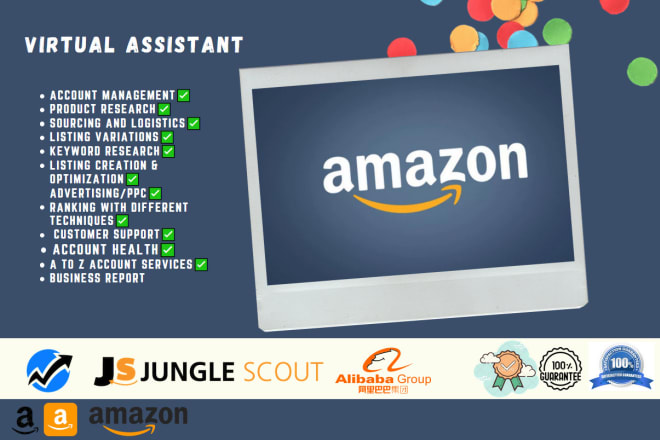 I will be your expert amazon virtual assistant fba listing ppc VA reviews