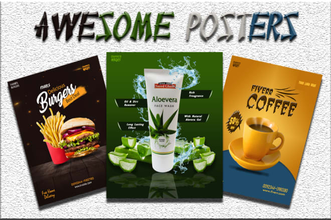 I will be your eyecatching poster maker or flyer maker