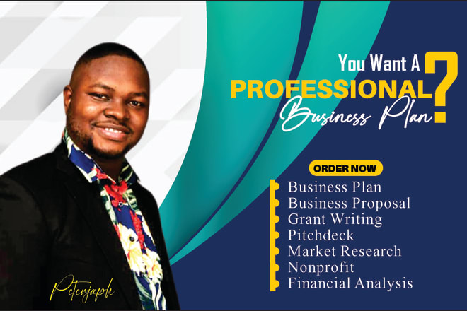 I will be your loan or investor business plan writer for startup