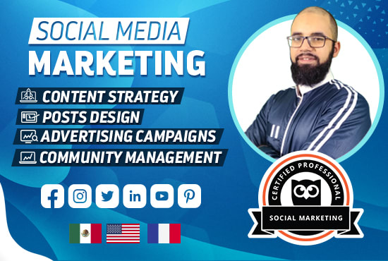 I will be your multilingual social media marketing expert