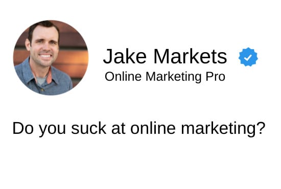 I will be your online marketing consultant