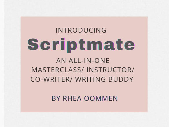 I will be your screenwriting partner