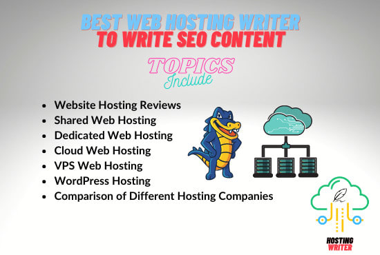 I will be your web hosting writer to write website hosting articles