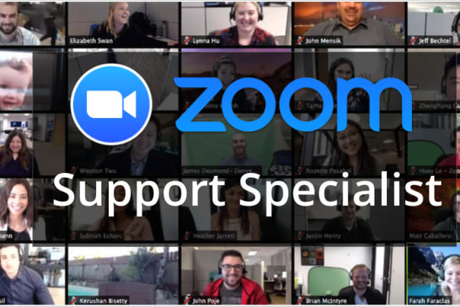 I will be your zoom tech support for events and conferences